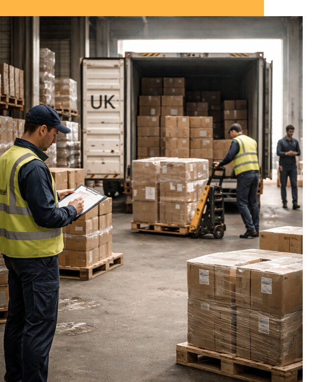 Доставка грузов из Великобритании с таможенным оформлением от 12663