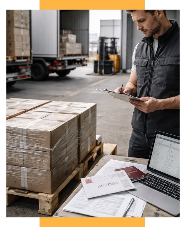 Доставка в Австрию от 65845 р. Логистика и экспорт СетСервис-Нбс